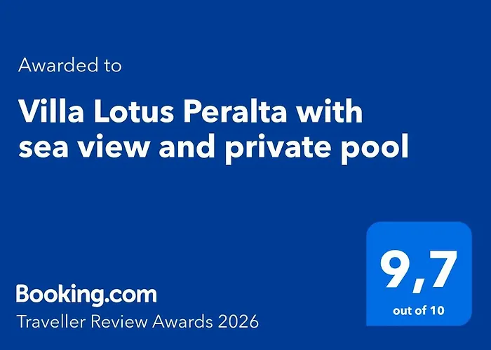 Lotus Peralta With Sea View And Private Pool *